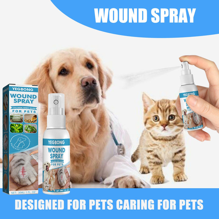 Natural Pet Wound Care Spray For Cuts And Itch Relief