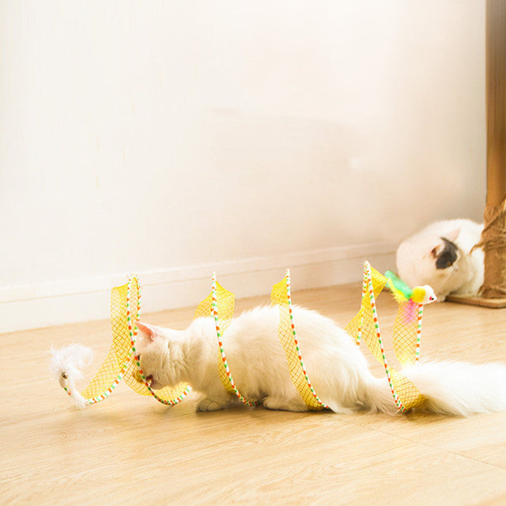 Unleash the Fun with Our Foldable Pet Tunnel Toy